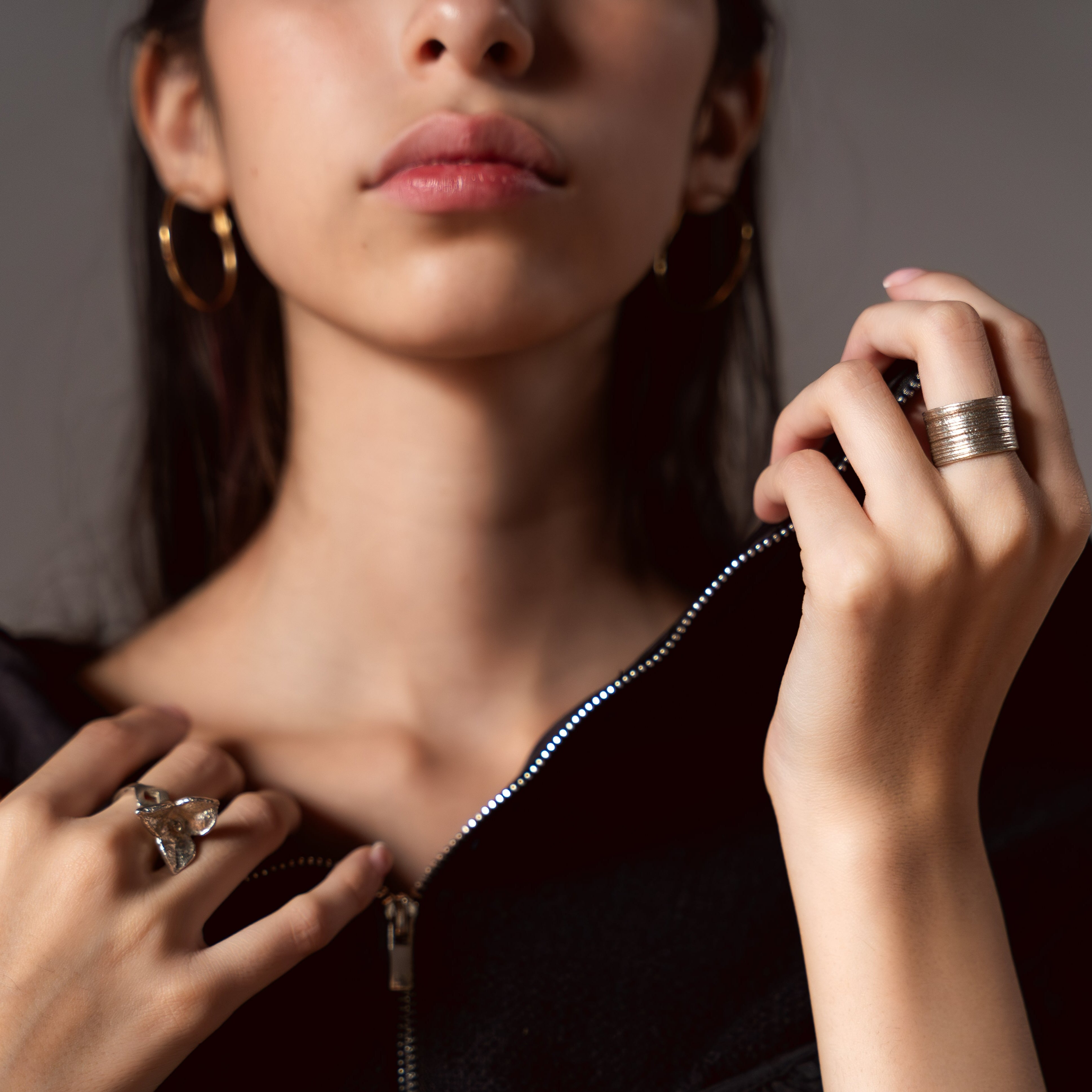 the silver seed pod ring