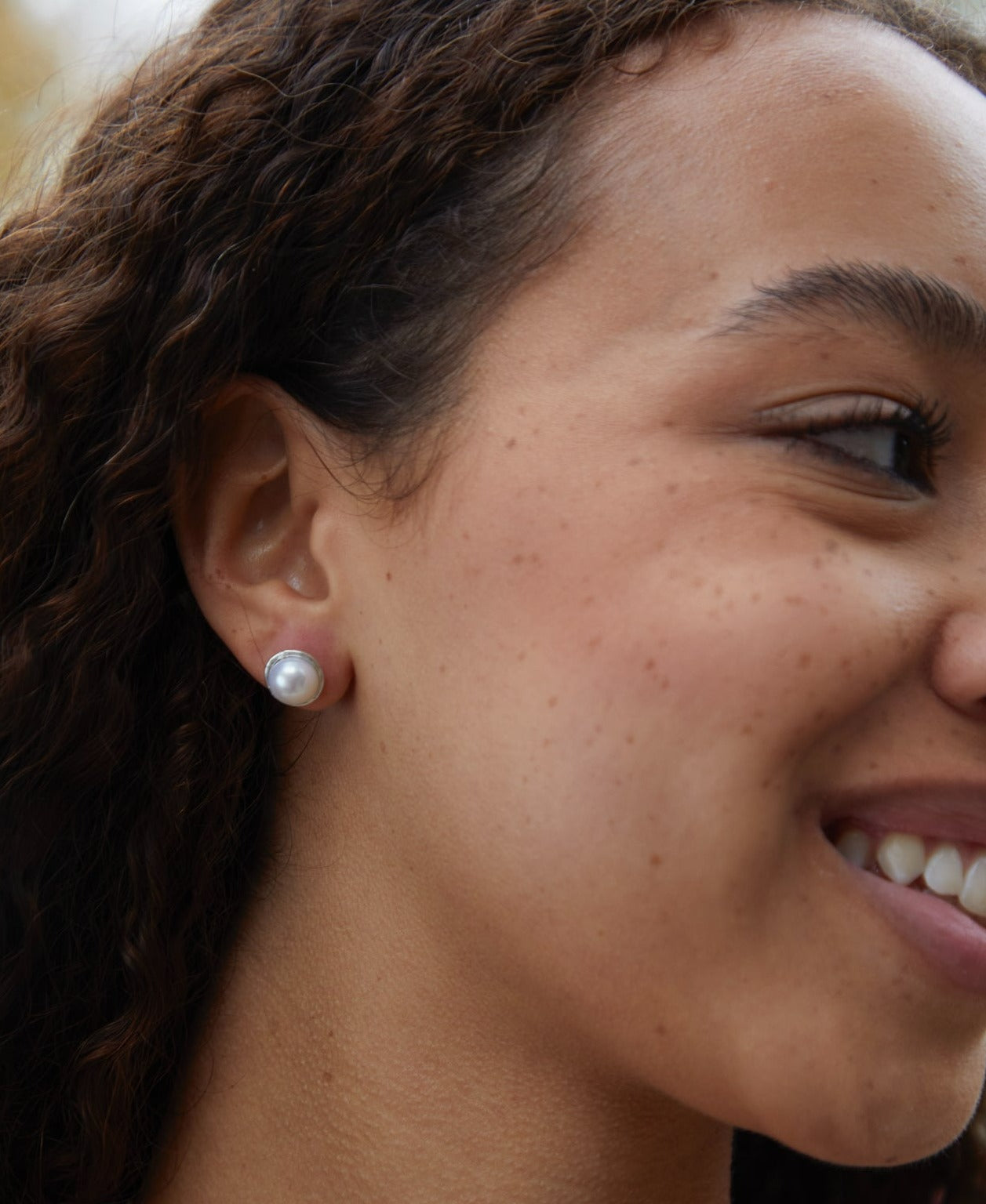 Boucles d'oreilles à tige en perles
