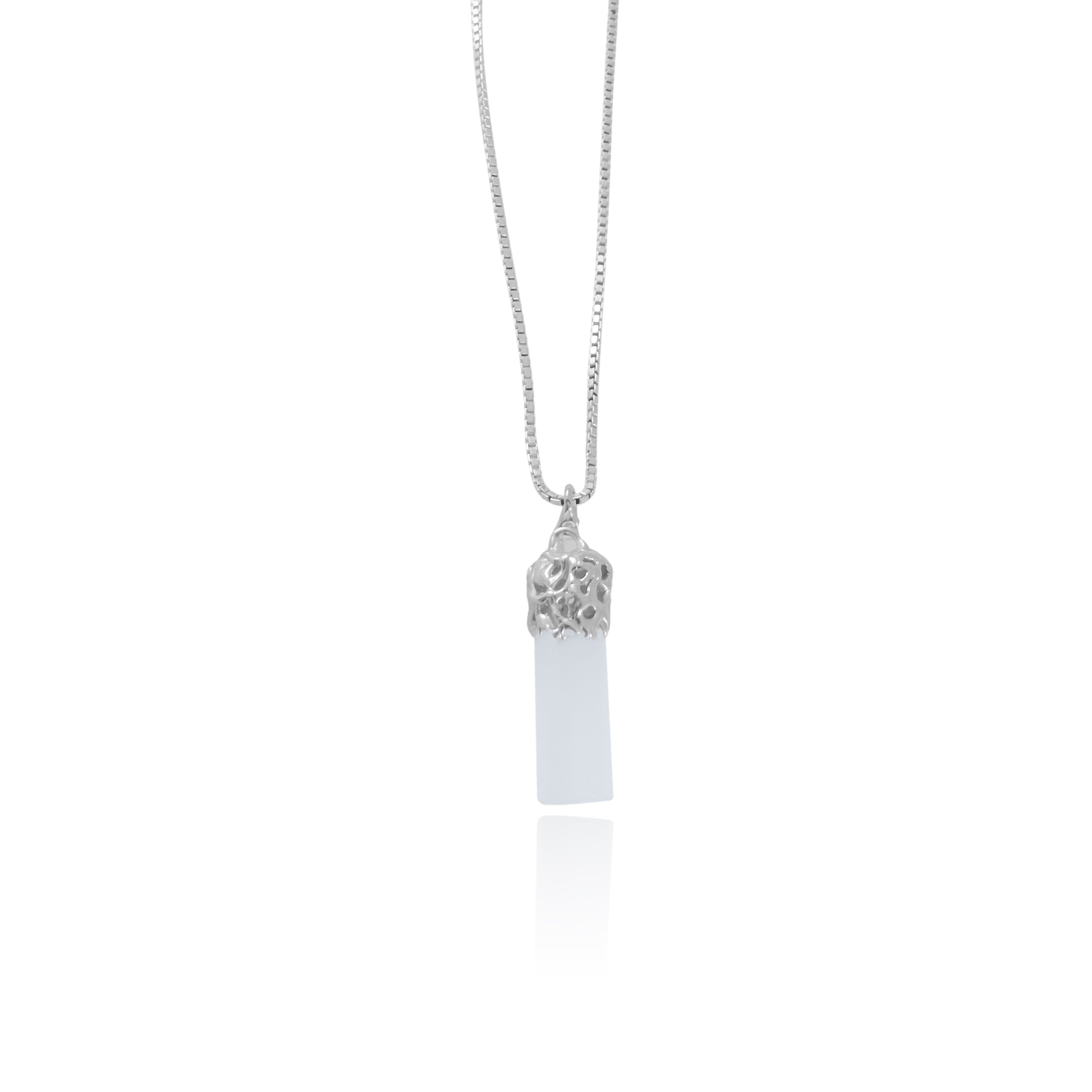 Unearthed- the cylinder shape coral pendant