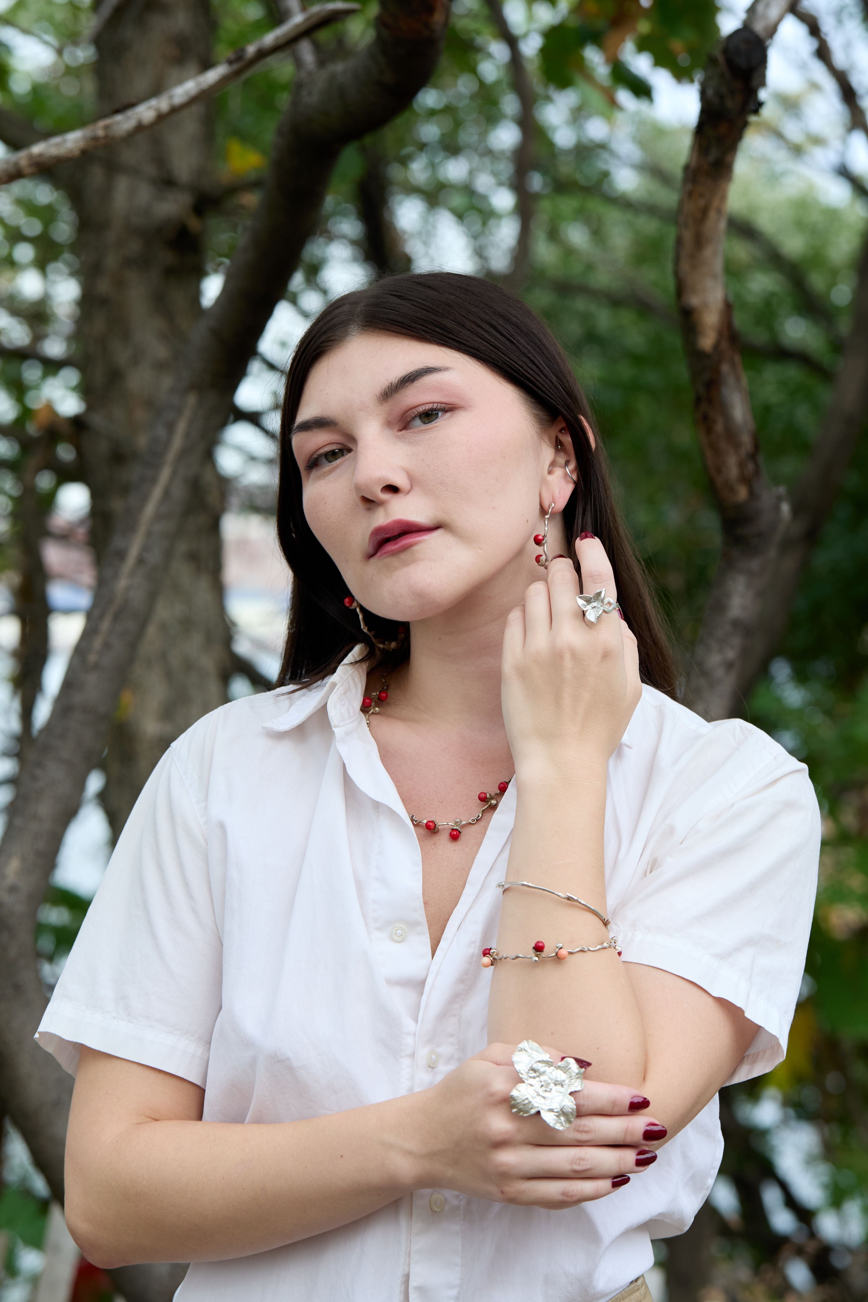 l'anneau de gousse d'argent