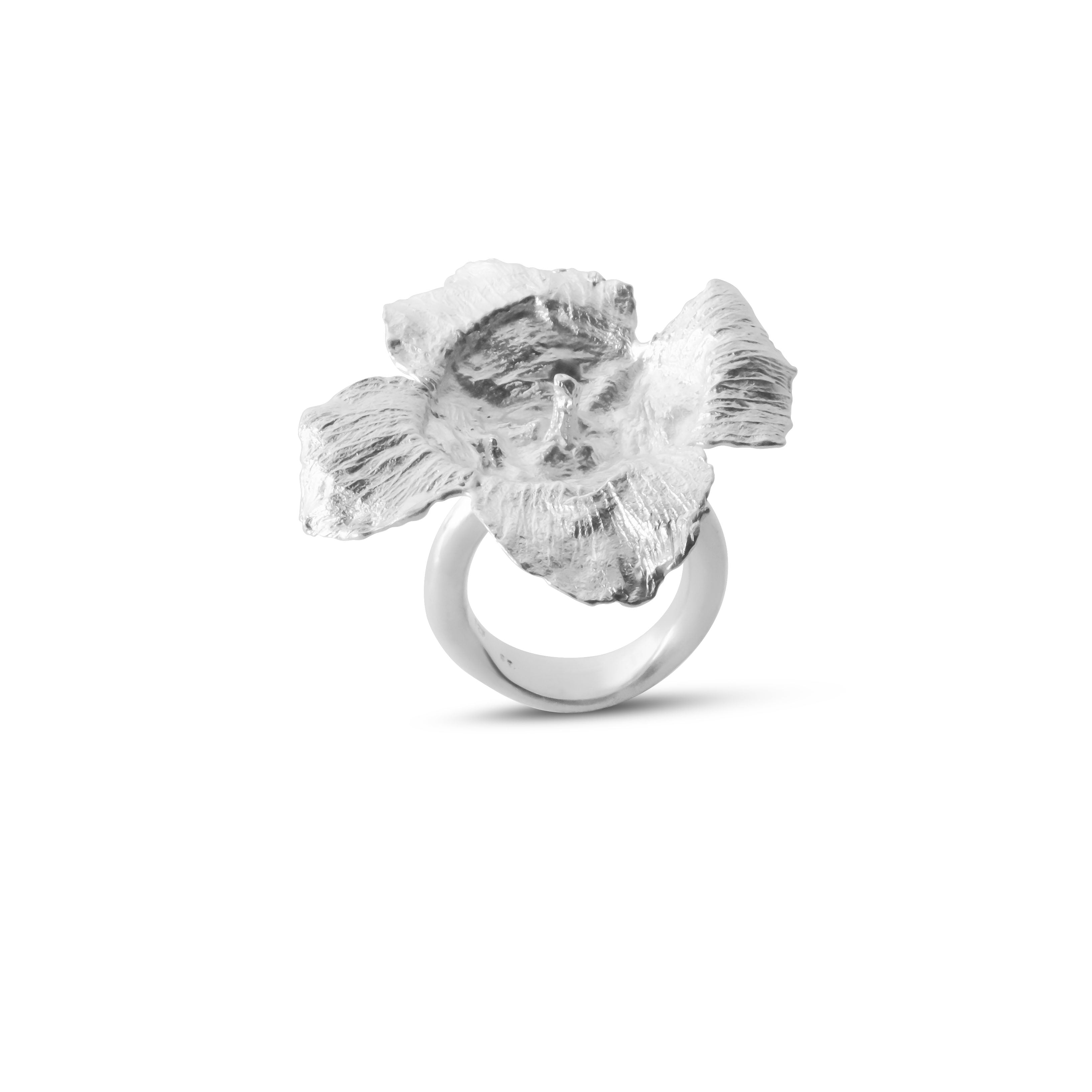 la bague en argent kaki