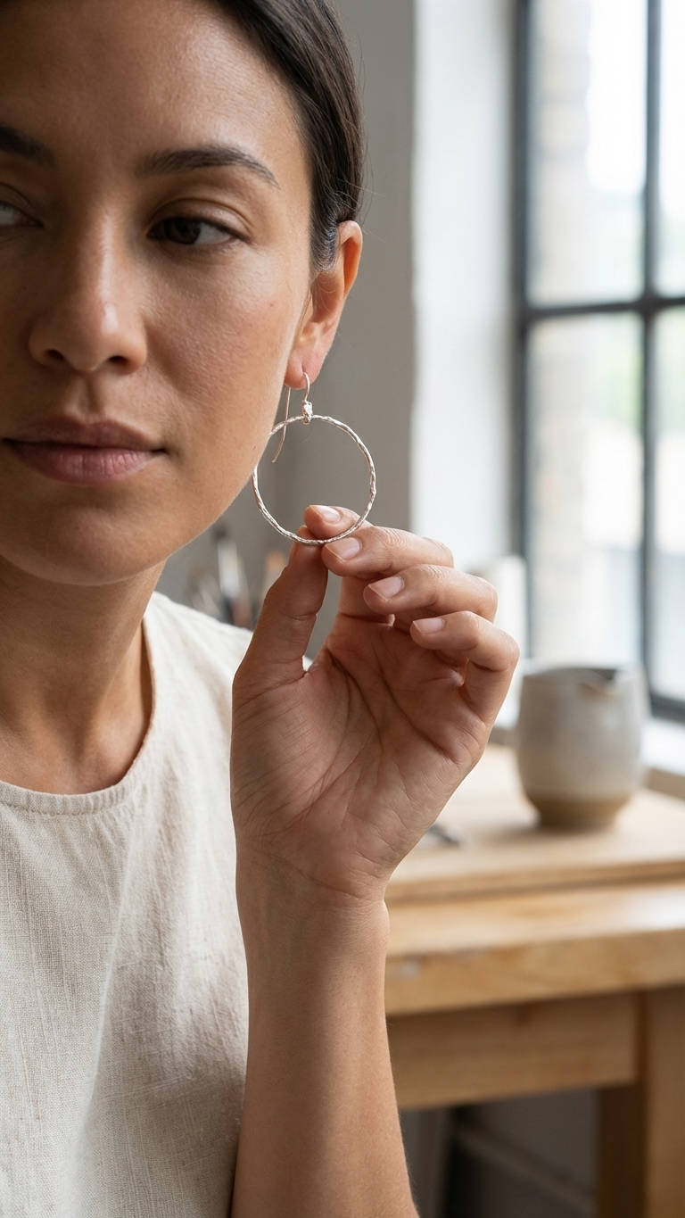 The root hoop earrings