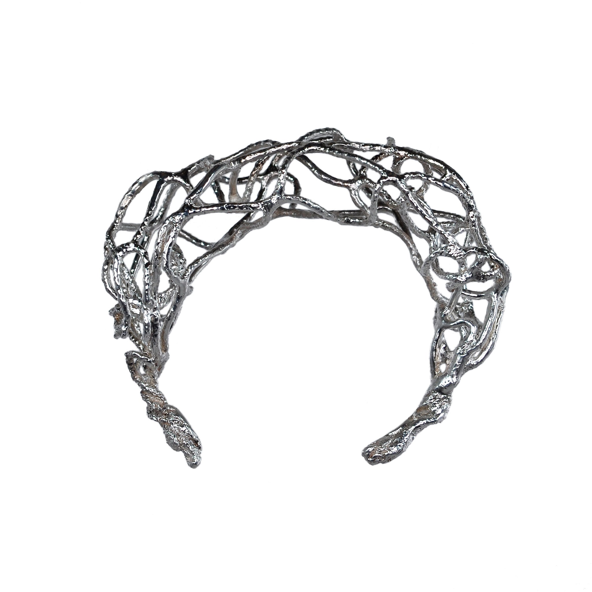 bracelet en filet de pêche (manchette) - unique en son genre