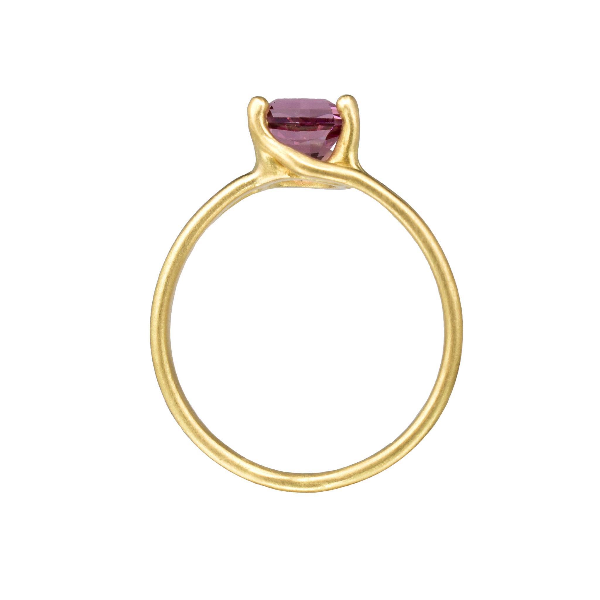 bague glycine avec un grenat rhodolite - taille 7