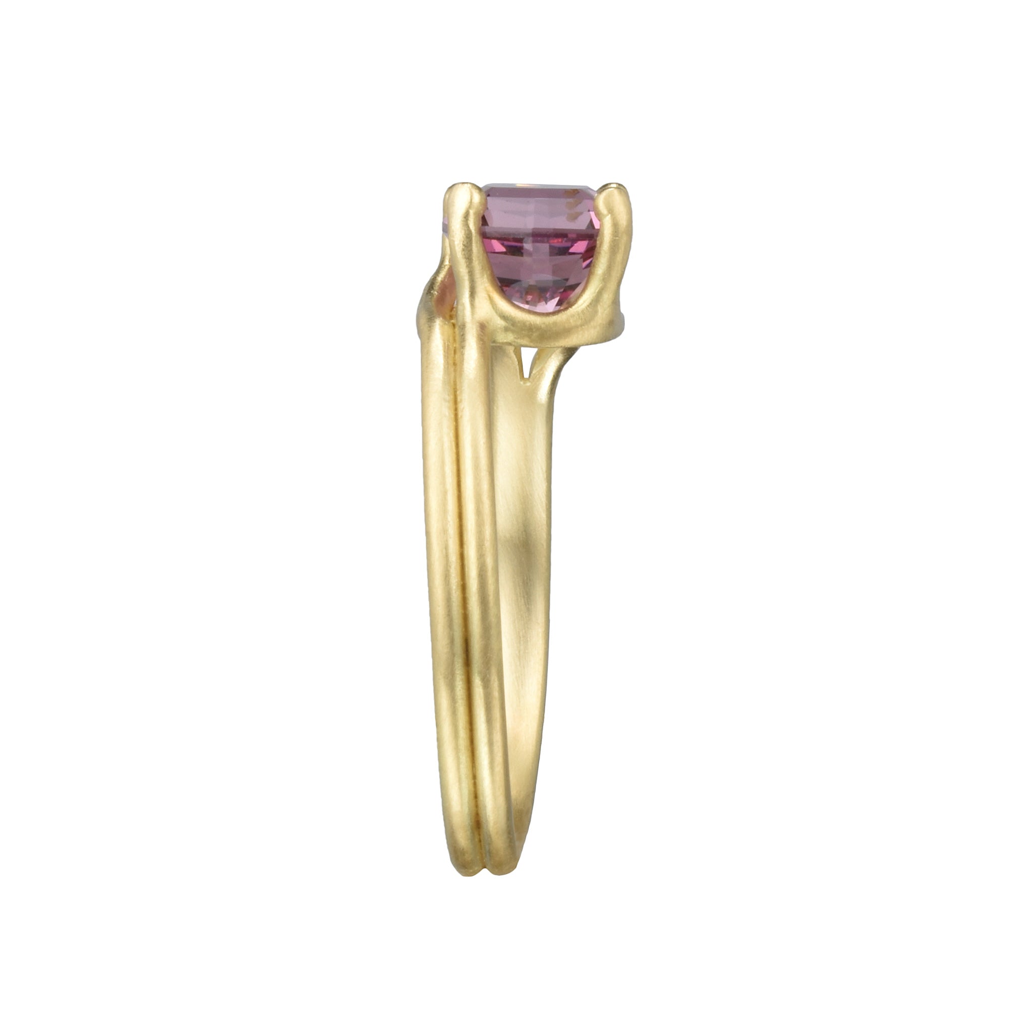 bague glycine avec un grenat rhodolite - taille 7