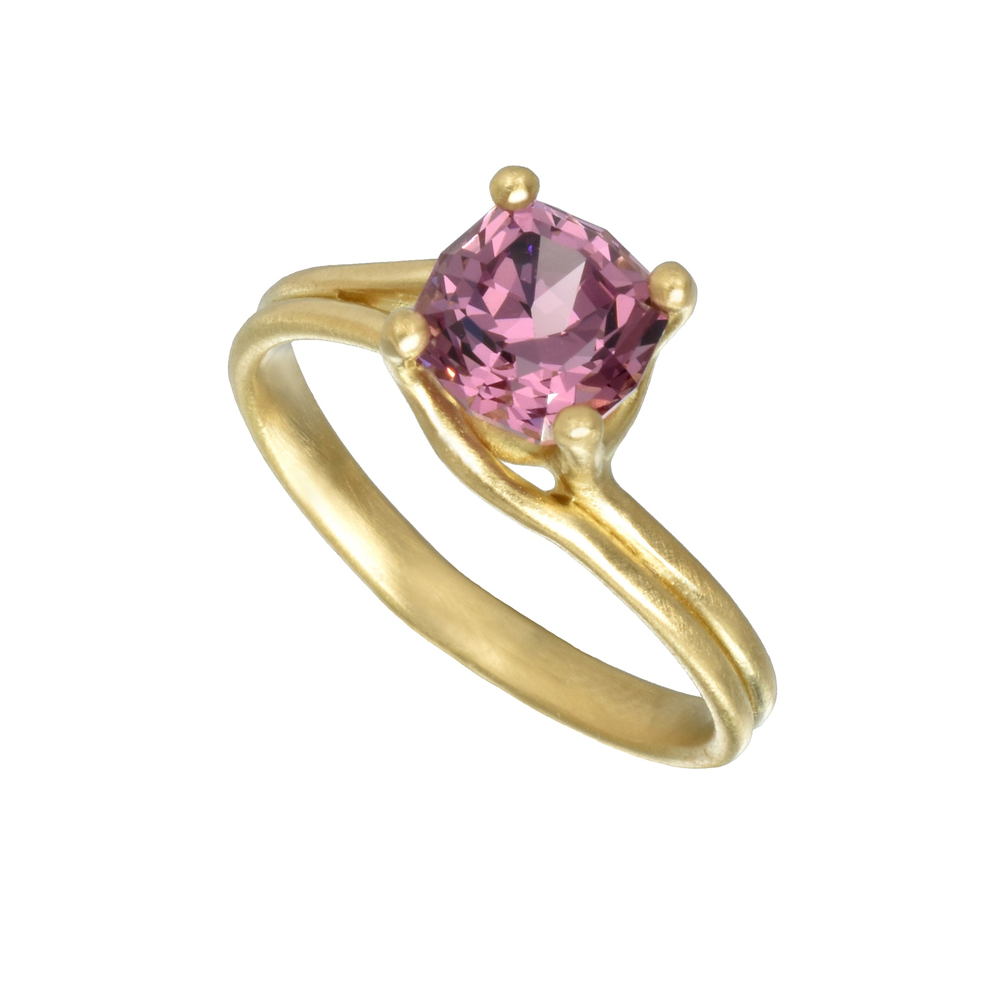 bague glycine avec un grenat rhodolite - taille 7