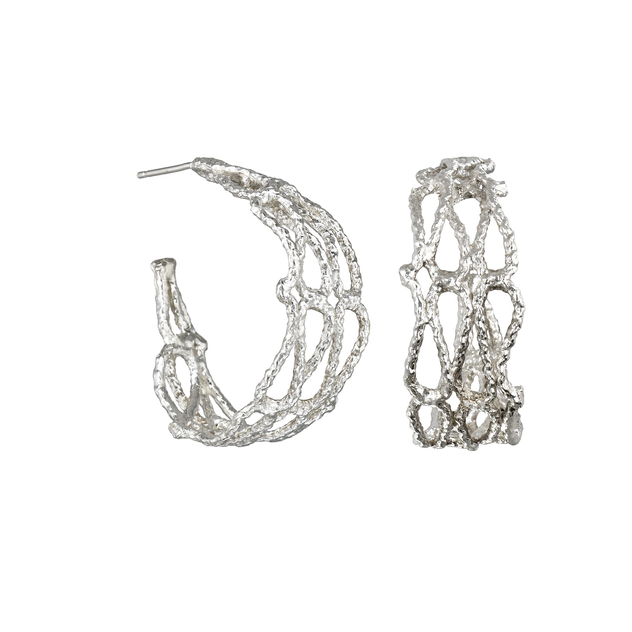 the fishing net earrings