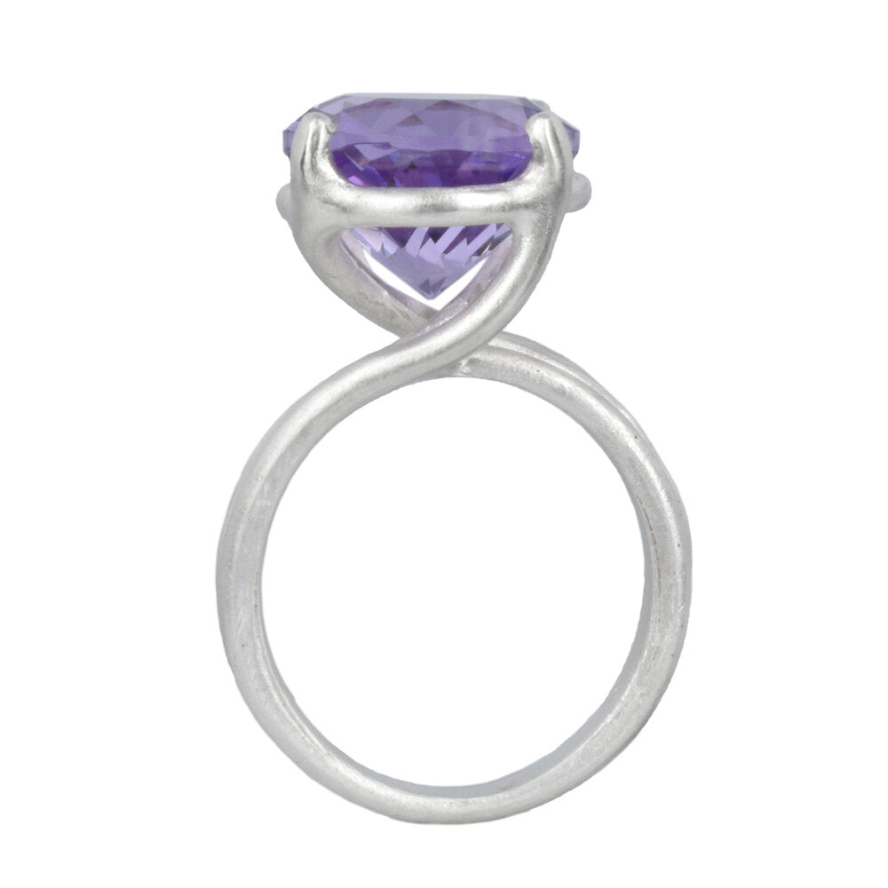 bague glycine améthyste rose de France