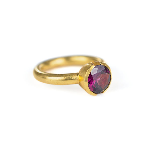 open bezel ~ engagement ring~ every day wear in 14K and 18K yellow gold