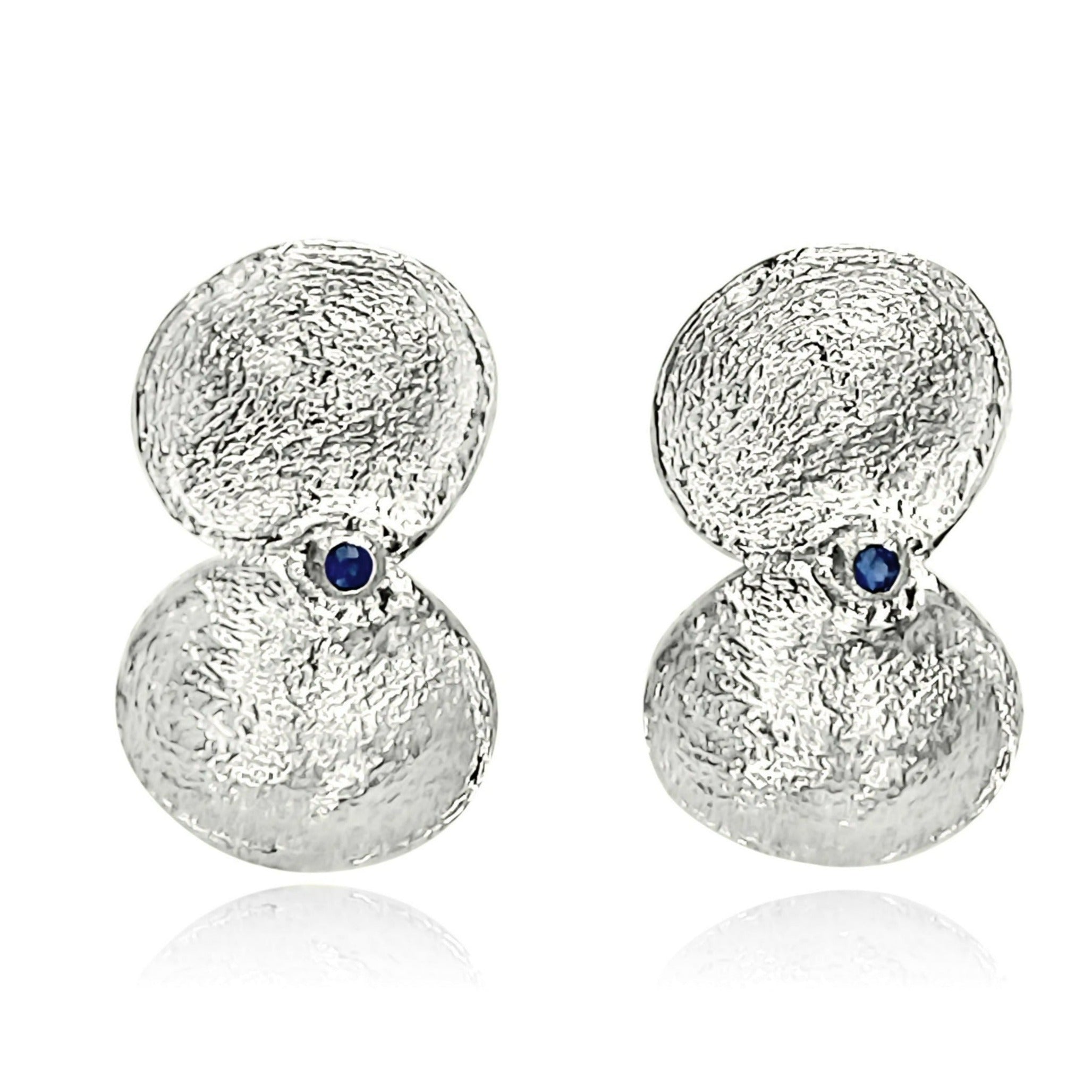 boucles d’oreilles à gousses de graines allongées en argent