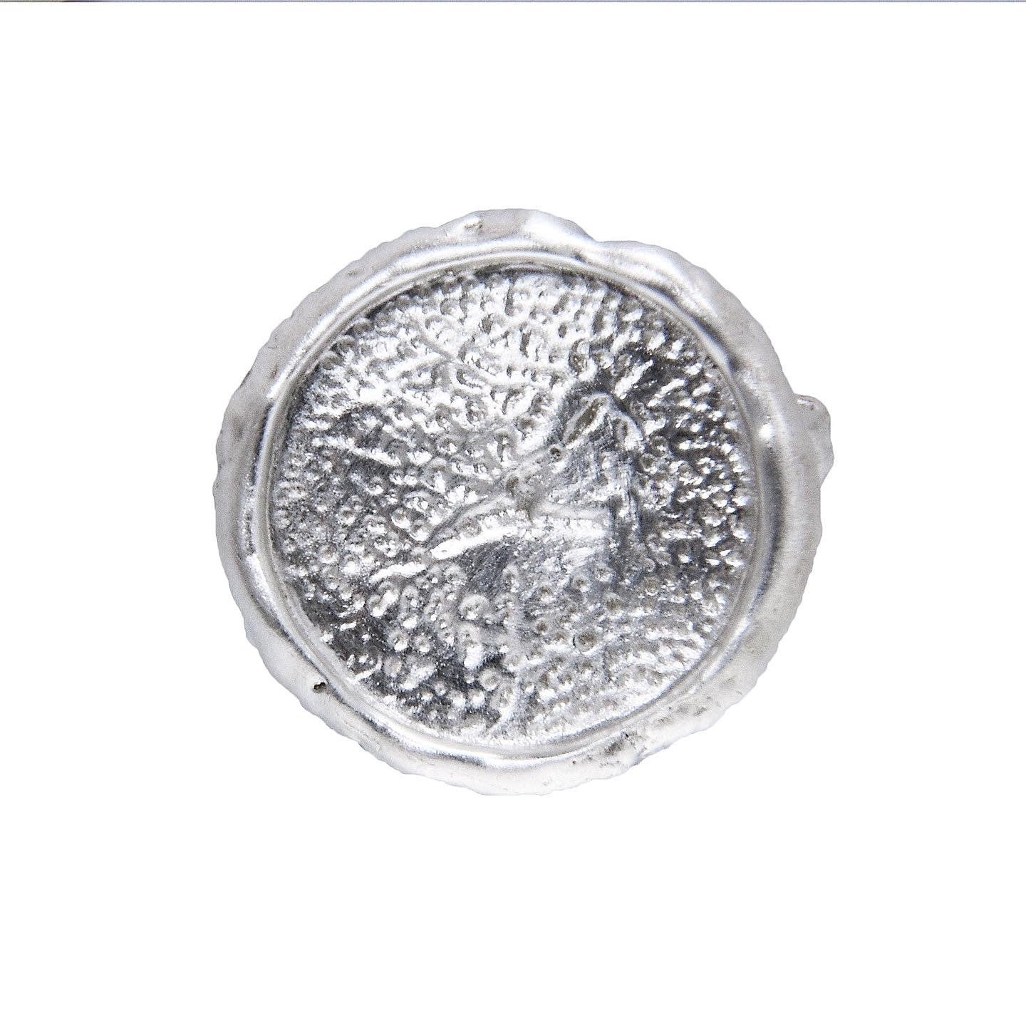 bague gland en argent sterling