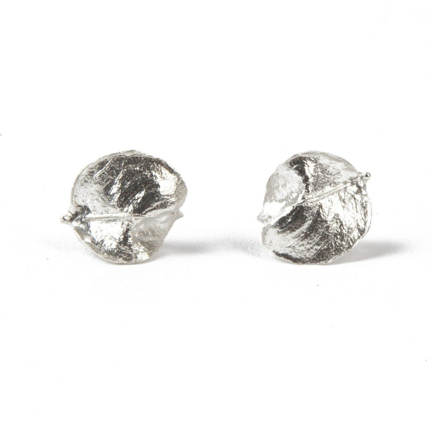 Boucles d'oreilles en forme de feuille d'automne de Brooklyn en argent
