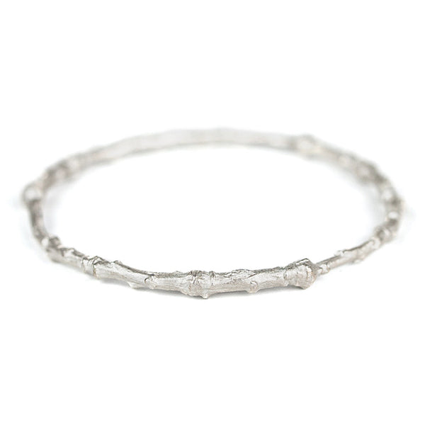 The Blessed Bangle in silver ready to ship