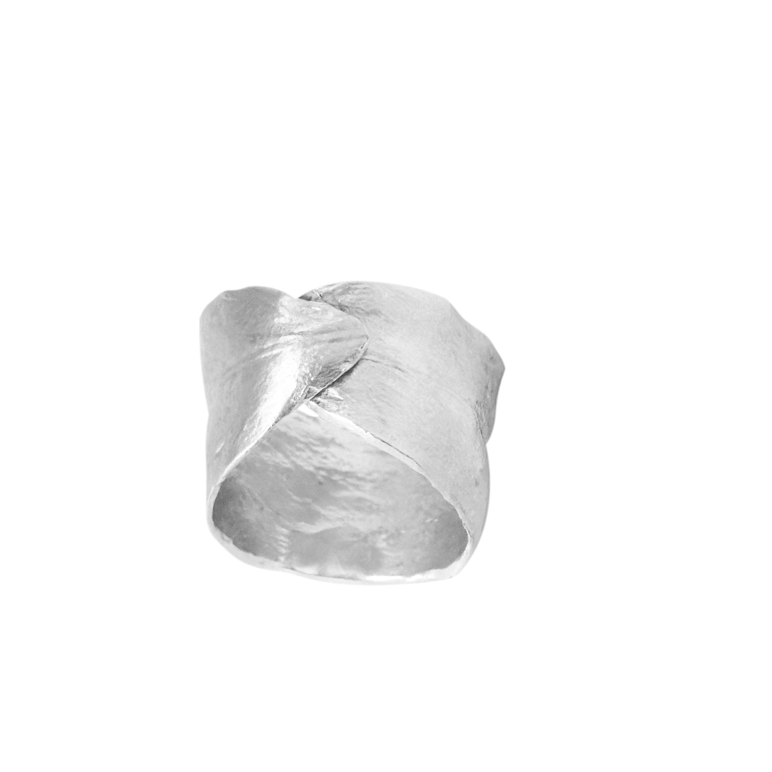Brooklyn Stoop Silver leaf ring