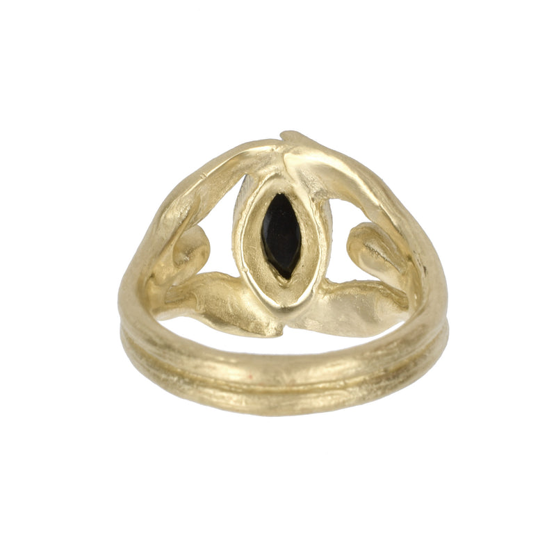 La Marquise 10K yellow gold with onyx