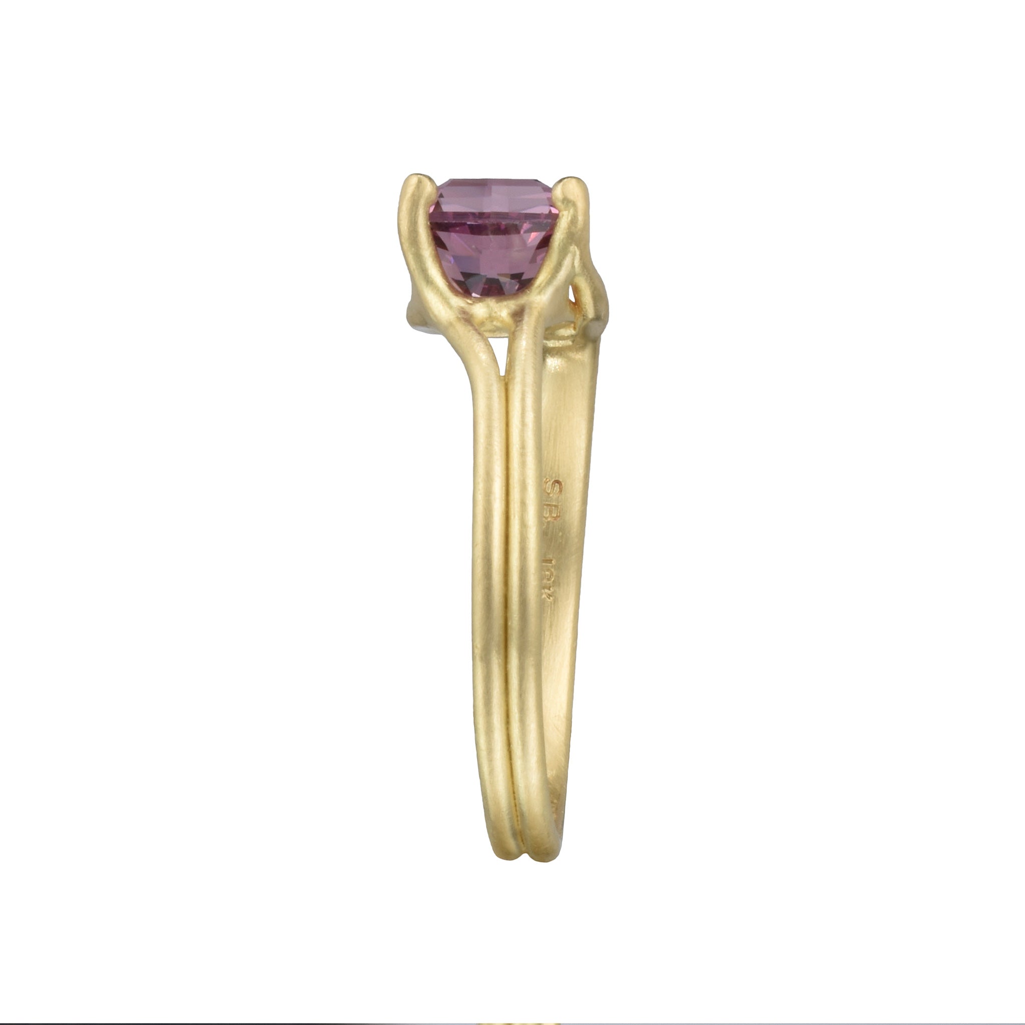 bague glycine avec un grenat rhodolite - taille 7