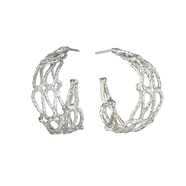 the fishing net earrings