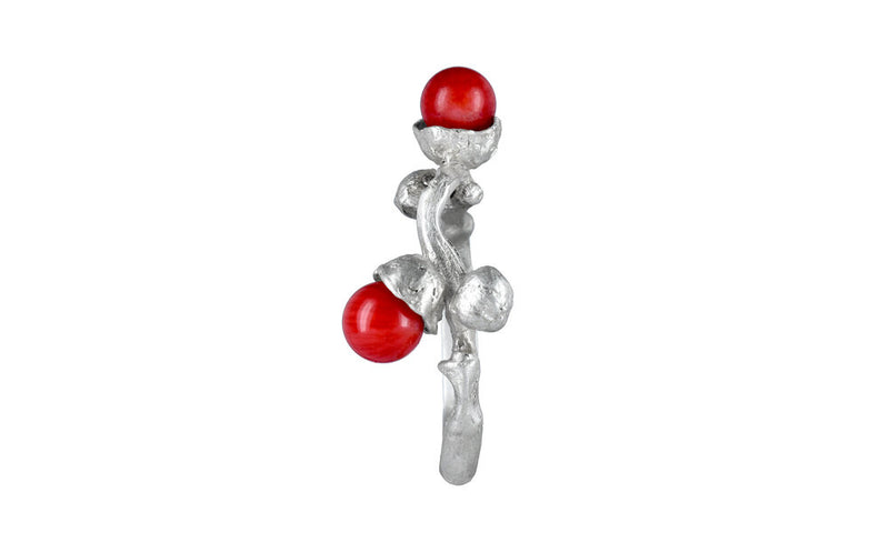 the one of a kind coral beads ring