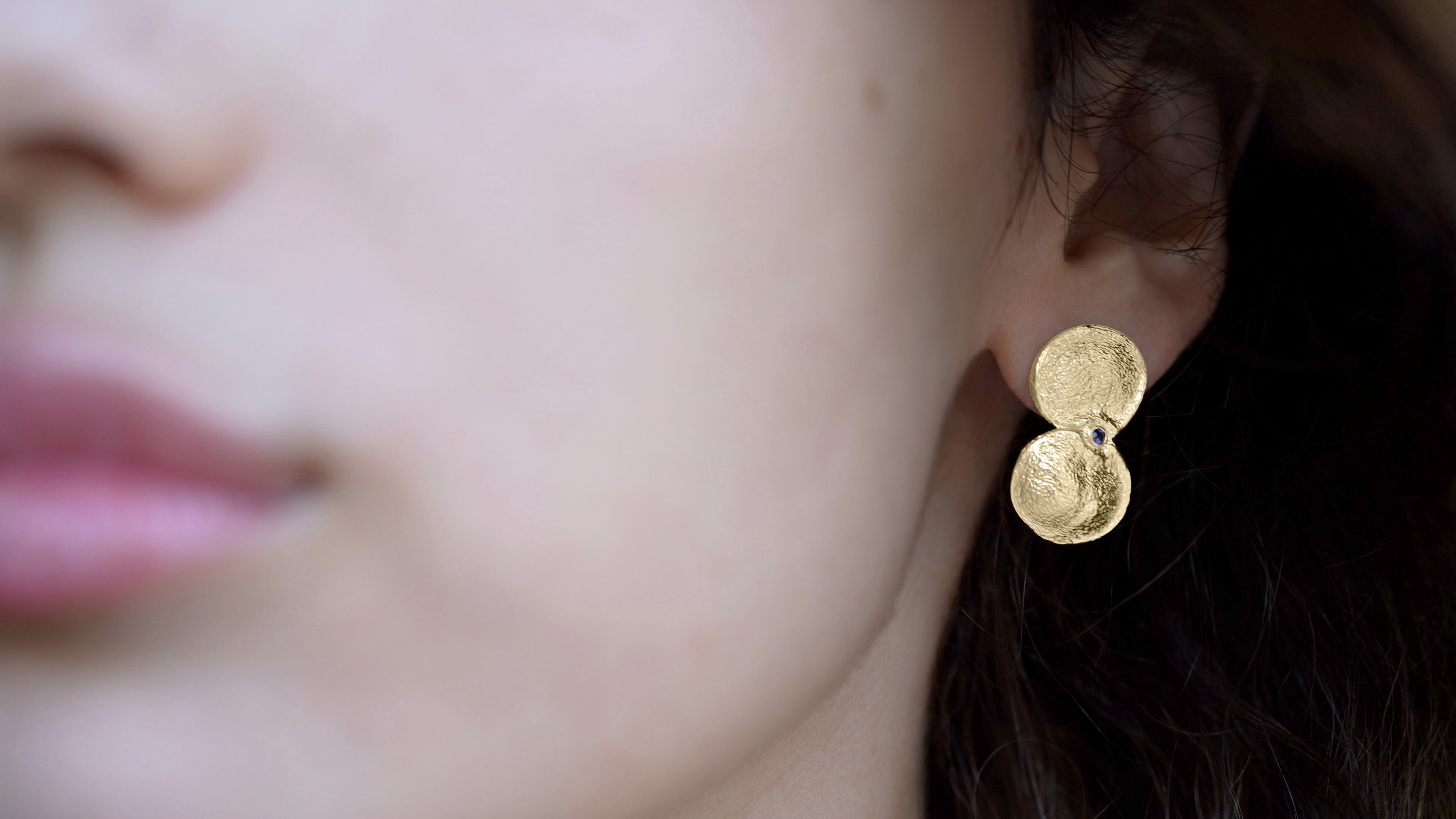 Golden 2024 Seed Pods earrings