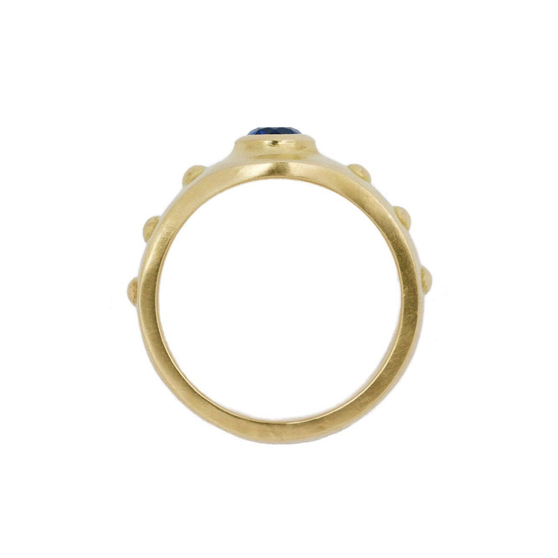 18K blue sapphire mémée's prayer ring